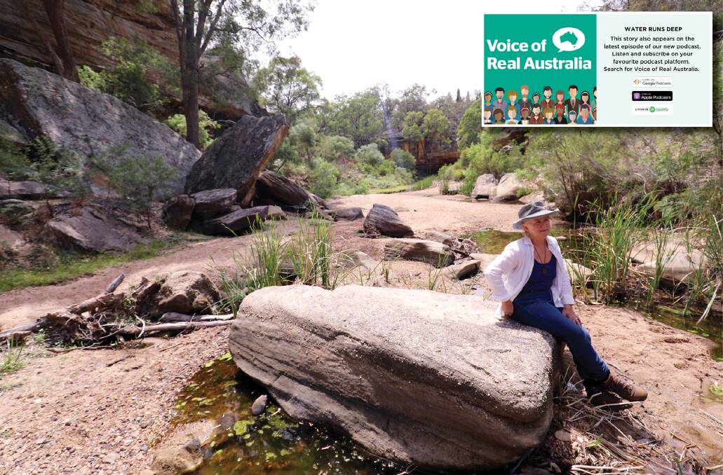 Julia Imrie in a section of the Goulburn River near The Drip gorge. Picture: Cathy Toby