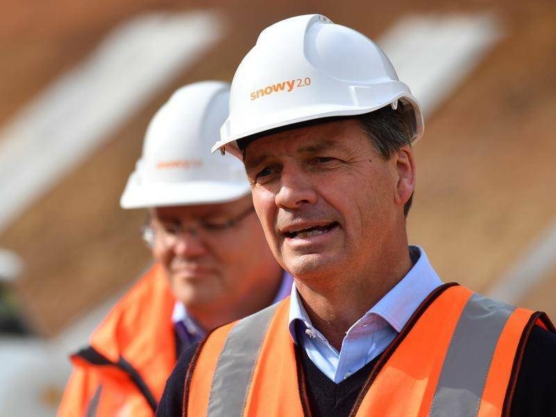 Energy Minister Angus Taylor says Snowy Hydro will build a gas power station at Kurri Kurri.