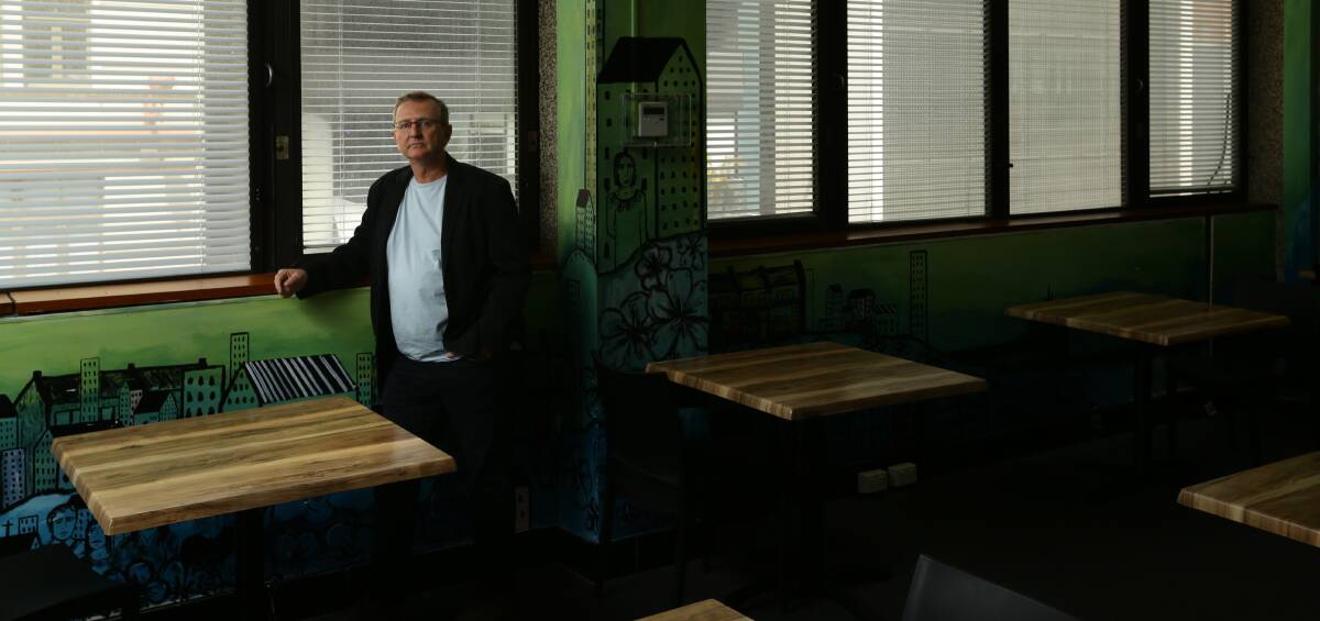 CONCERNED: Rick Prosser, the chief executive of Newcastle's Soul Cafe, said, sadly, he was not surprised by the "shocking" homelessness statistics revealed in the Equity Economics report. Picture: Jonathan Carroll