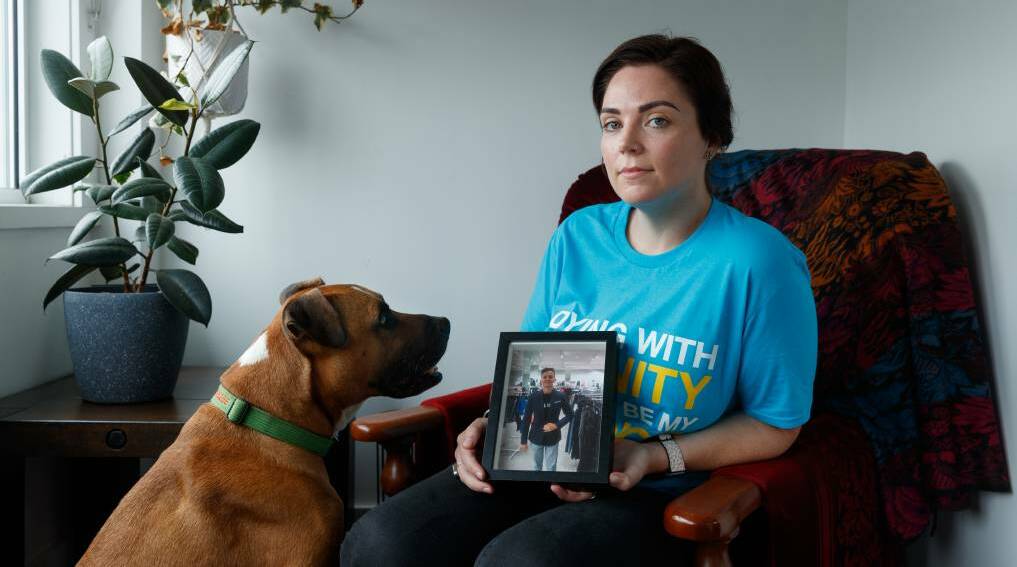 Driving change: Abbey Egan has been advocating for assisted dying legislation since losing her partner, Jayde Britton, to cancer in 2018. Picture: Max Mason-Hubers