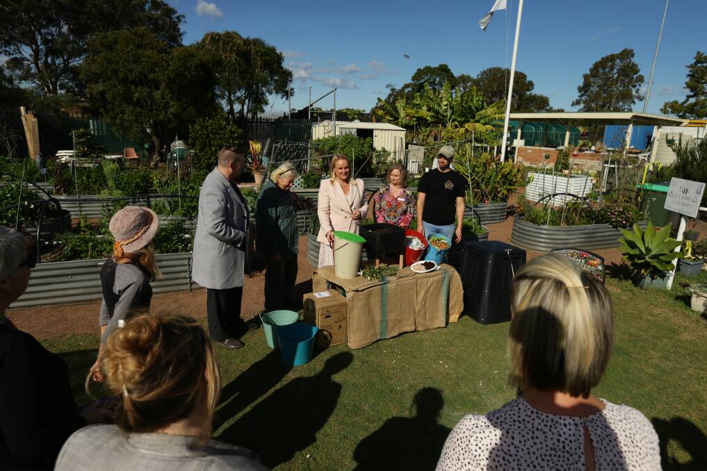 HANDS DIRTY FOR A GOOD CAUSE: Lord mayor Nuatali Nelmes launches the Compost Revolution initiative. Pictures: Jonathan Carroll