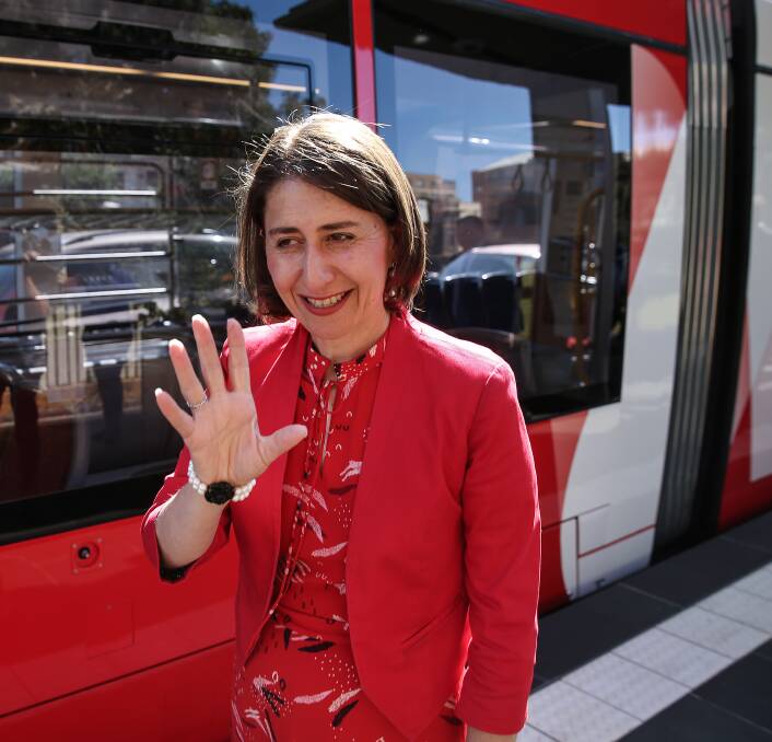 STOP RIGHT THERE: NSW Premier Gladys Berejiklian announced on Monday that NSW would close its border with Victoria. Picture: Marina Neil
