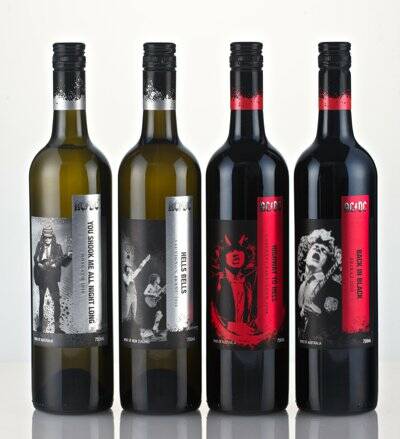 ROCKIN' TASTE: A few years back rockers AC/DC released their own branded wine. Picture: File
