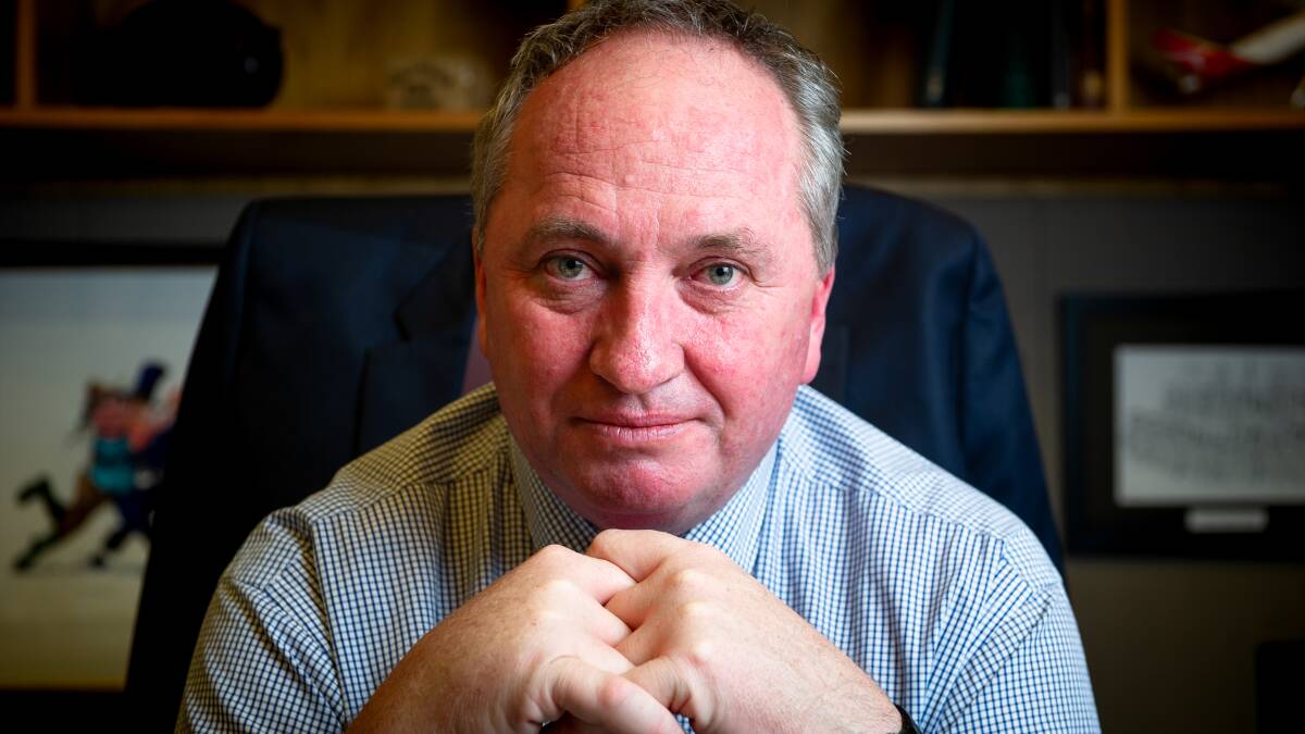Nationals Leader and Deputy Prime Minister Barnaby Joyce insists Australia will be selling coal for years to come. Picture: Elesa Kurtz 
