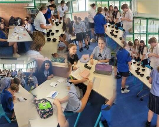 Students at St Mary's Catholic College, Gateshead made Taylor Swift friendship bracelets. Picture sourced from St Mary's Catholic College, Gateshead Facebook page