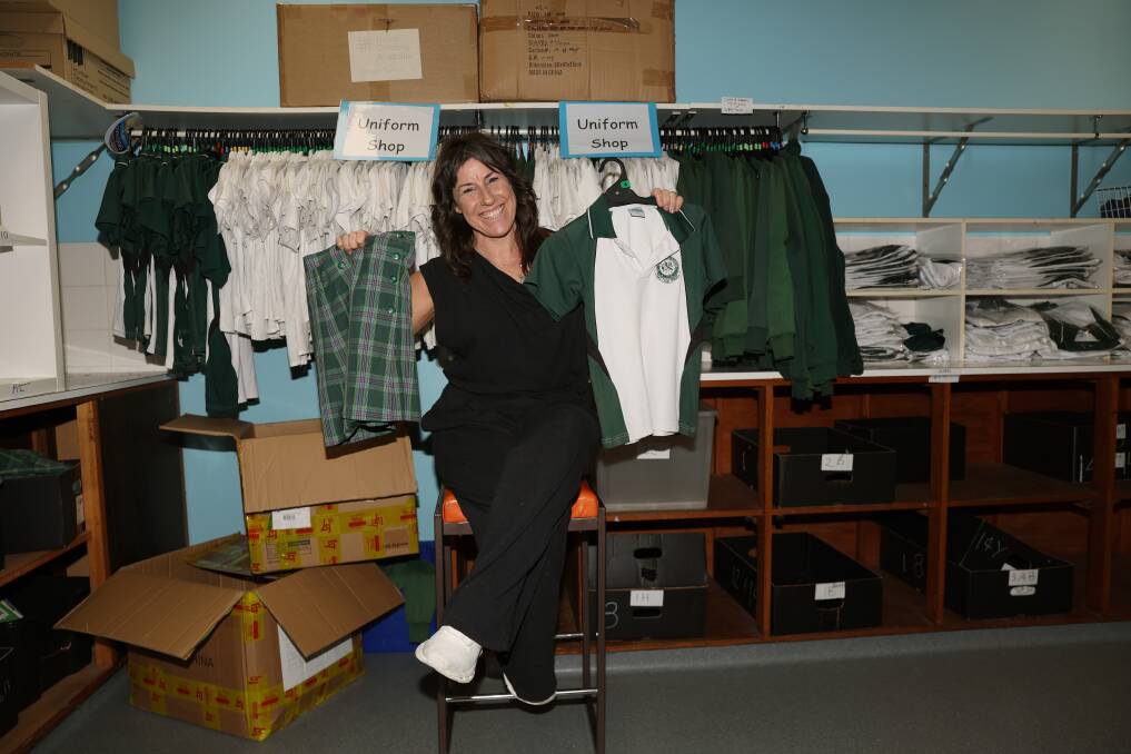 Belair Public School P&C volunteer and uniform shop coordinator Lindsay Wachs. Picture by Peter Lorimer