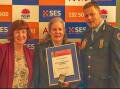NSW SES Lake Macquarie local commander Christine Speers was awarded life membership. Picture supplied