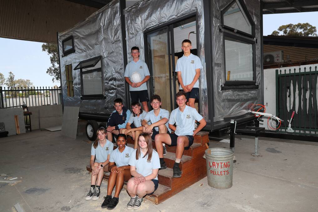 A sneak peak at Singleton High's tiny home, pictures by Peter Lorimer