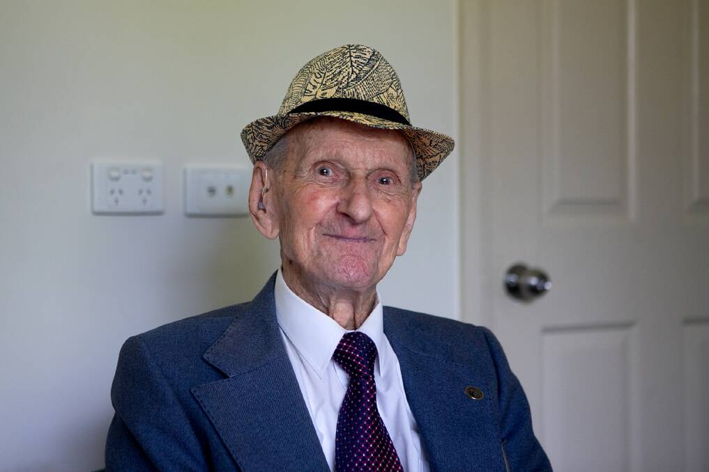 Jozef Pilarski, 100 years-old. Picture by Jonathan Carroll