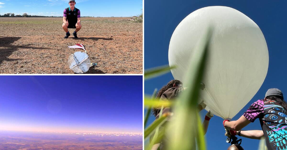 Newcastle student sends weather balloon 28,000 metres into the sky
