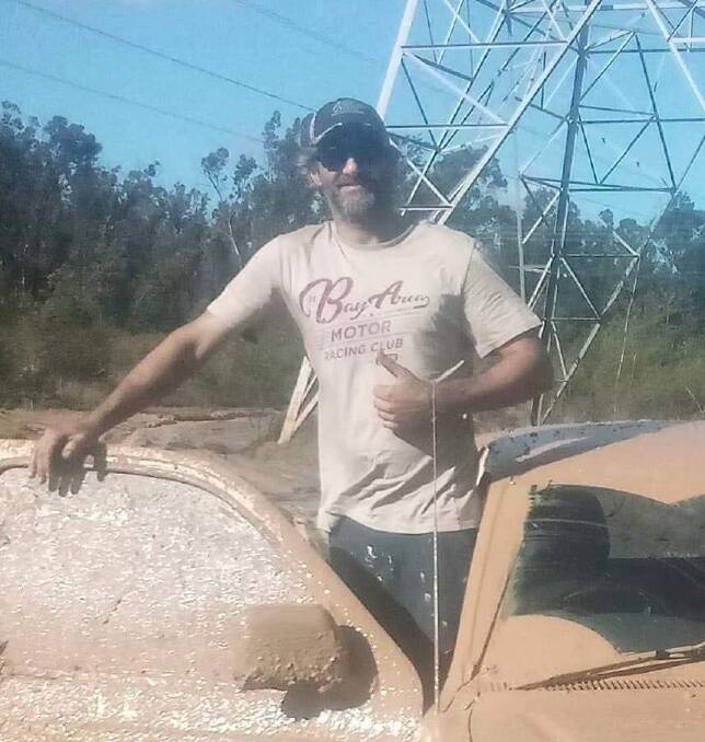 John Simpson, 42, is described as being of Caucasian appearance, about 180cm tall, with medium build, brown hair and a grey beard. Picture NSW Police Force Facebook page 