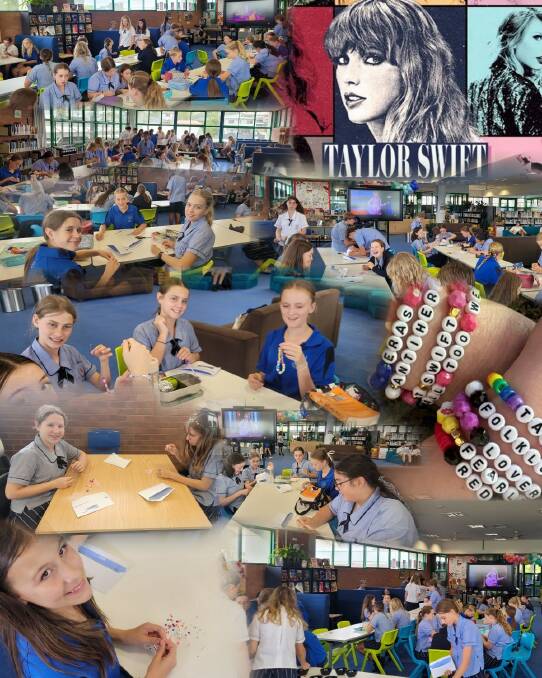 Students at St Mary's Catholic College, Gateshead made Taylor Swift friendship bracelets. Picture sourced from St Mary's Catholic College, Gateshead Facebook page