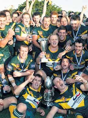 ROOS: Wyong celebrate last year's triumph. - Picture by Darren Pateman