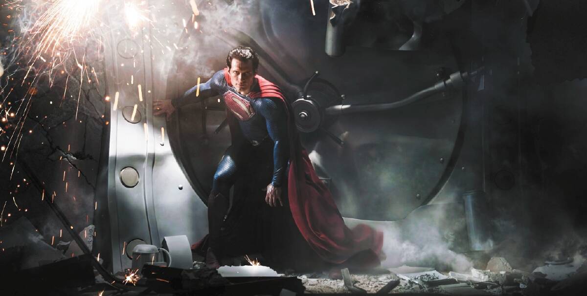 MAN OF STEEL: Young British hunk Henry Cavill stars as Superman.