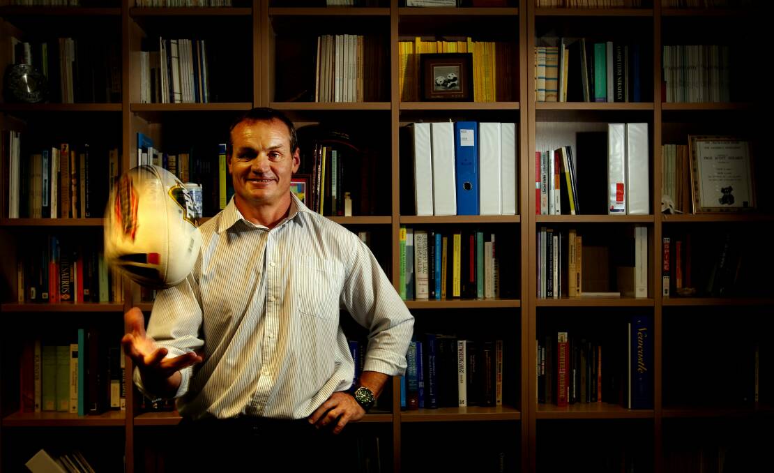 MAN OF LETTERS: Former Newcastle Knights captain Mark Sargent recently received his PhD in public policy.  Picture: Simone De Peak 