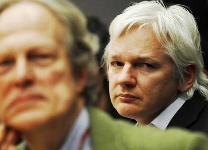 Public enemy … Washington's rhetoric put Julian Assange in Osama bin Laden's league.