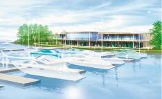 DELAYED: A conceptual image of the Trinity Point Marina from 2006, when the plan was announced.