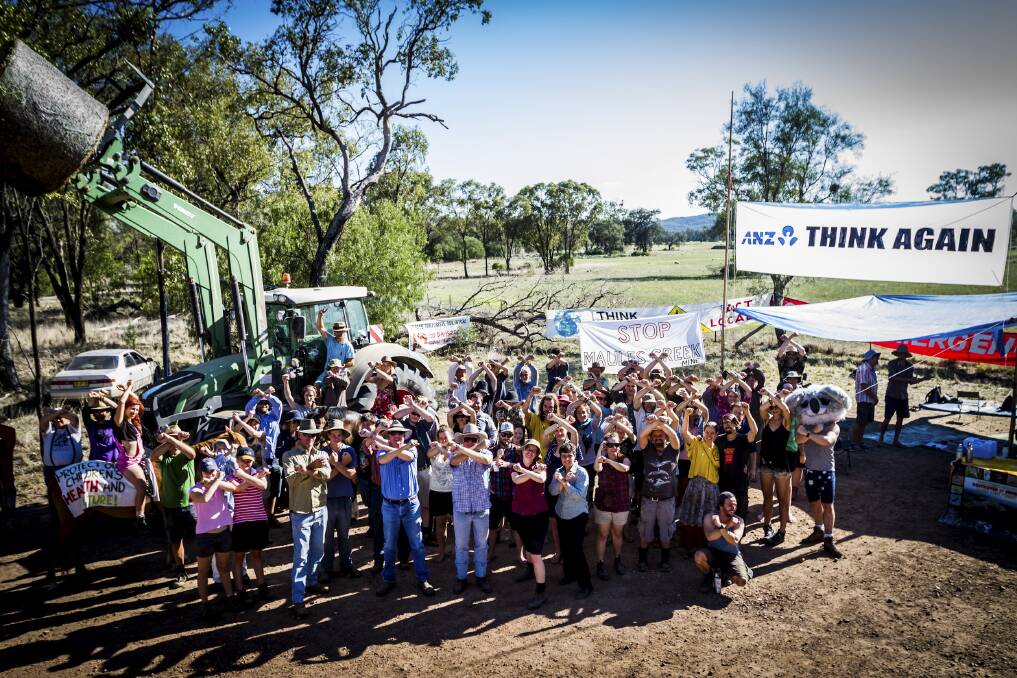 DIVERSE: The Maules Creek protesters are united by concern about the mine's effect on the area's water.