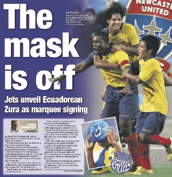 Newcastle Jets unveil Edmundo Zura as marquee signing