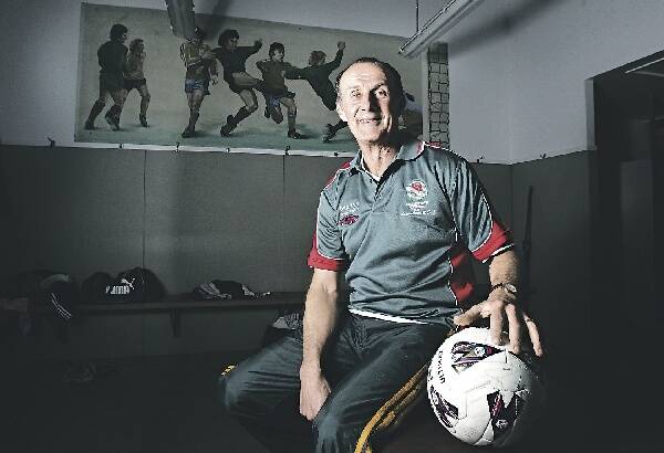 TRUE COMPETITOR: Bob Mountford helped lift Adamstown to premiership glory while battling cancer.