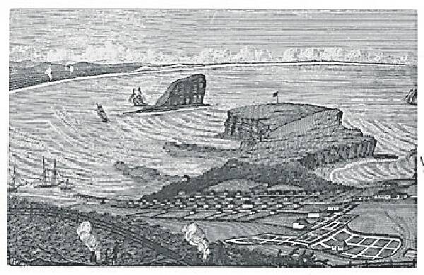 HISTORY: Coal Island, before Nobbys was linked to the mainland.