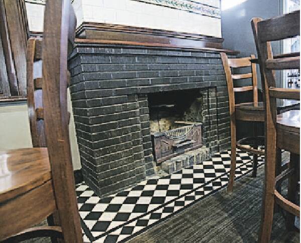 One of the original fireplaces