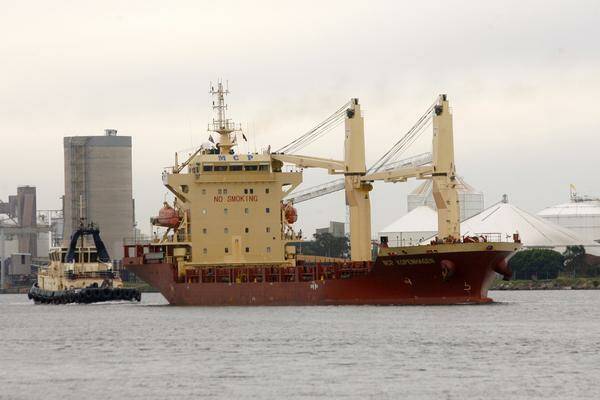 CHEAPER: Orica is using a ship to store ammonium nitrate.