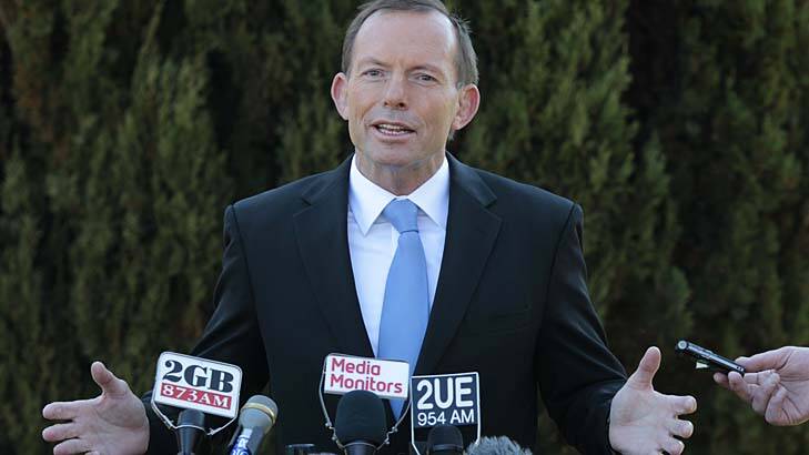 Tony Abbott addresses media questions about his time in university politics.