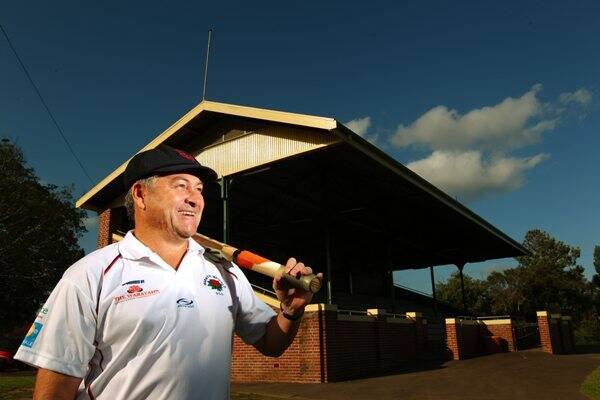 MIGHTY MILESTONE: Waratah-Mayfield life member Ian Liddell at Waratah Oval yesterday. - Picture by Ryan Osland