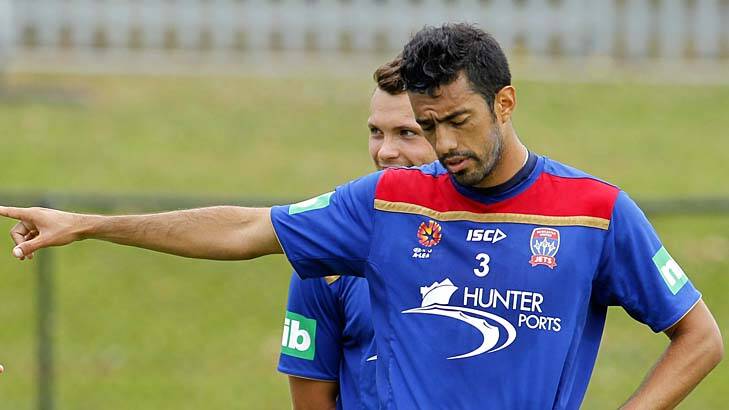 New direction … Sydney FC recruit Tiago Calvano at training during his time with the Newcastle Jets.