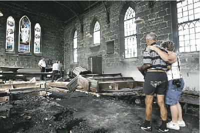 DESTRUCTION: St Clements Anglican Church.