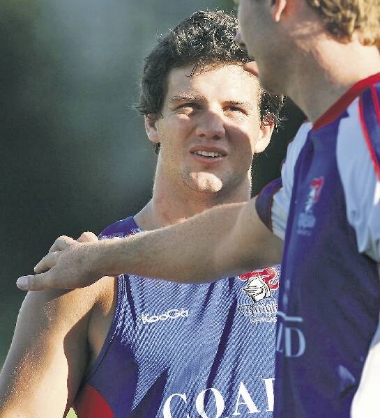 IMPRESSIVE: Chris Adams has proved a hit at Knights training.- Picture by Ryan Osland
