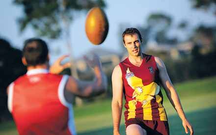 QUALITY RECRUIT: Justin Blumfield trains with Cardiff at Bill Elliott Oval yesterday. - Picture by Dean Osland