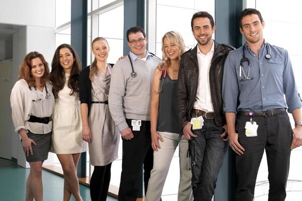 HOUSE CALL: Doctors, from left, Leila Usher, Kate Haggar, Ineke Wever, Michael Burgess, Colinda Holmes, Mike Pomroy and Rory Gleadhill who star in a TV documentary.