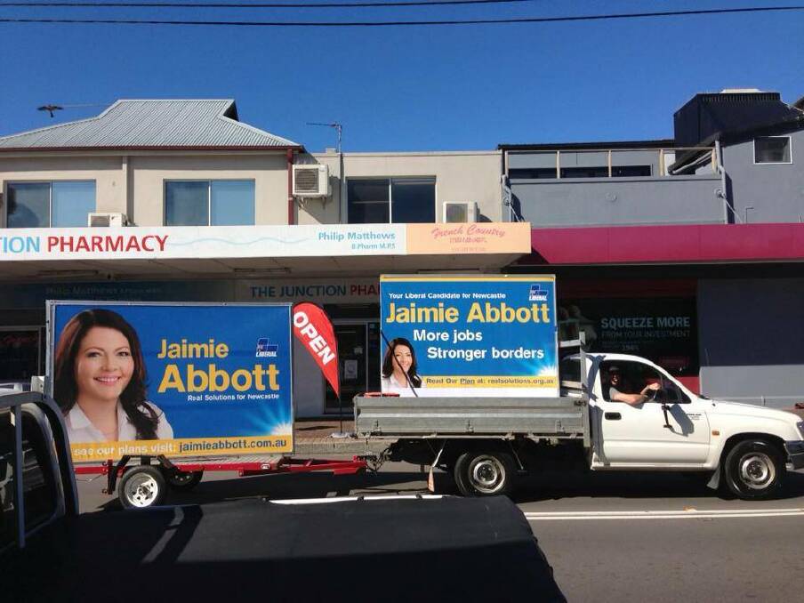 NOT GIVING UP: Jaimie Abbott quit her job to take on Labor's Sharon Claydon.