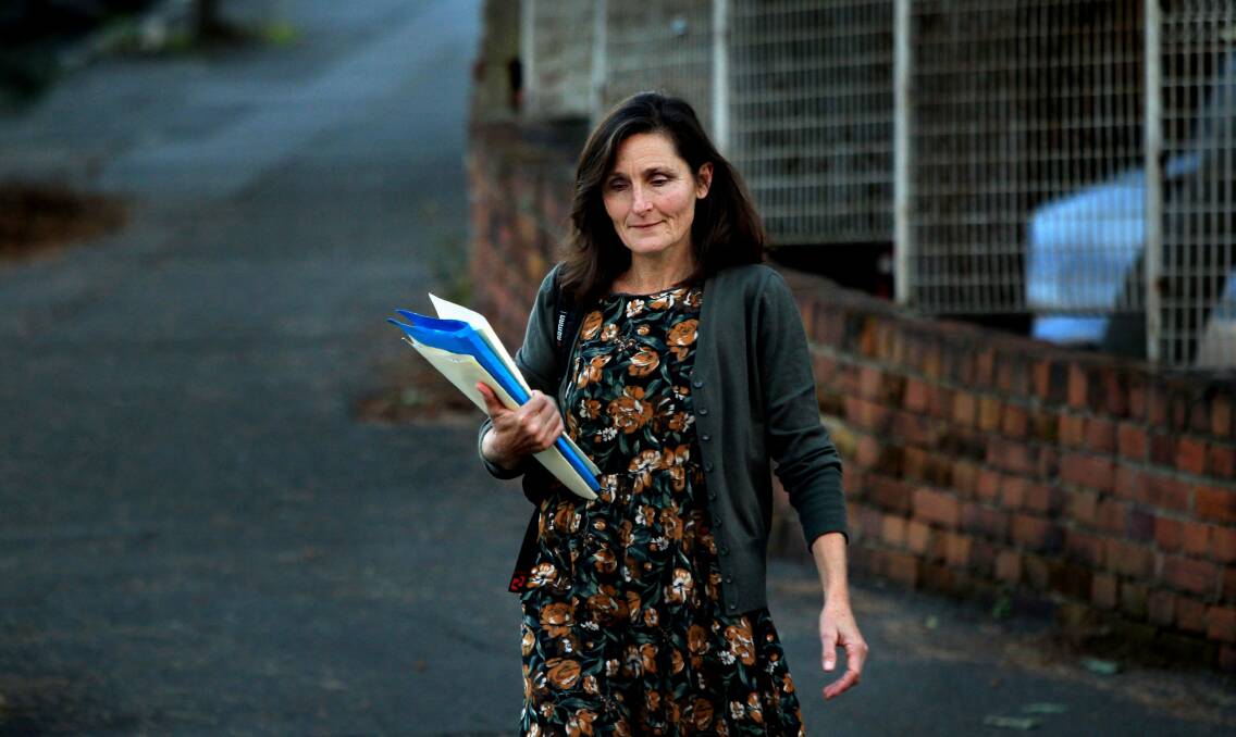 NCH NEWS. Special Commission of Inquiry into the handling of child abuse allegations by the Catholic church. Image shows Newcastle Herald journalist Joanne McCarthy leaving Newcastle supreme court.25th JUNE 2013. Picture by SIMONE DE PEAK.