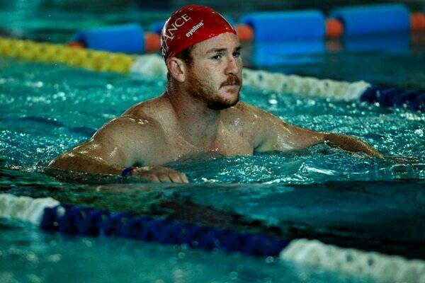 NEW DEAL: Steve Southern at a Knights pool session yesterday.