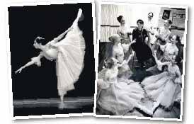 MENTOR: Marie Walton-Mahon with some of her Tiny Tots dancers, above, and older proteges, left. PICTURES: STUART QUINN