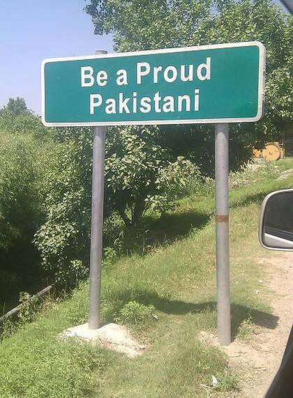 Loyal ... a sign in Abbottabad.