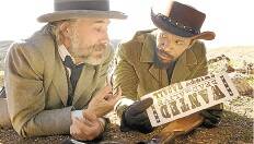 Christoph Waltz, left, and Jamie Foxx star in Columbia Pictures' "Django Unchained."