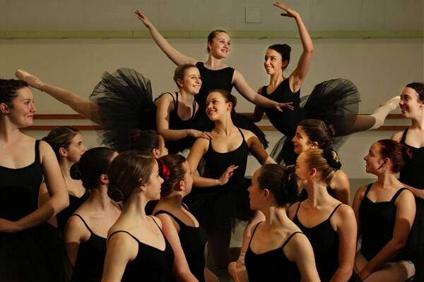 CENTRE NEEDED: Lake Macquarie Dance Centre students go through their movements in class. –  Picture by Simone De Peak