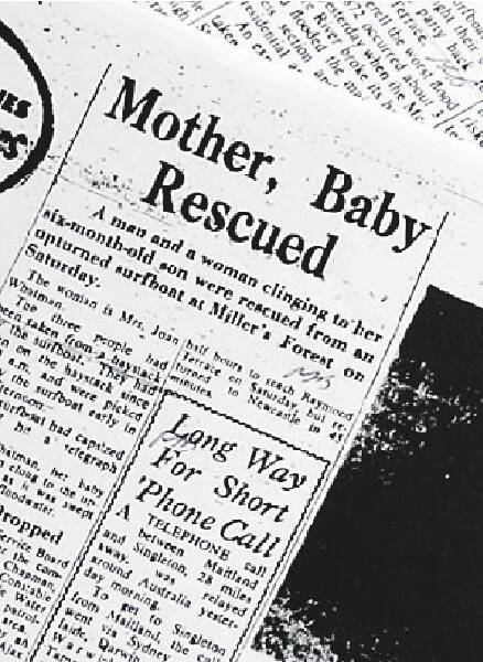 CONFLICTING: Newspaper reports on the family rescue.