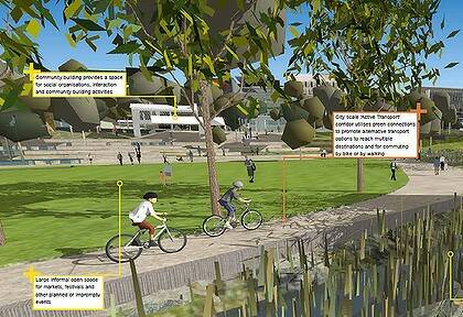 Korean planners are working on transforming Norman Creek's concrete drains into a more liveable space.