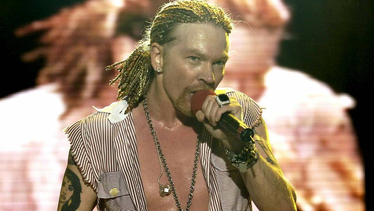 Axl Rose, frontman of Guns N' Roses, whose Newcastle show on March 13 will move to the Entertainment Centre.