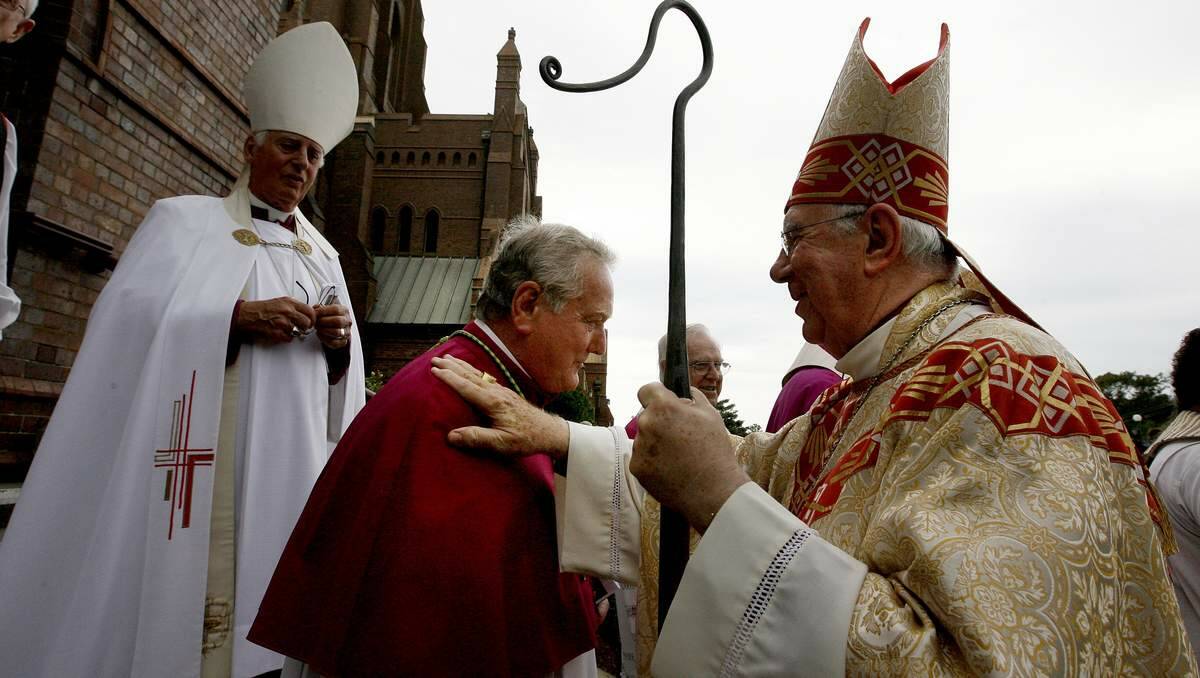 RETIREMENT:  Bishop Brian Farran's final service at Christ Church Cathedral on Saturday. It was his 68th birthday. Picture: Ryan Osland 