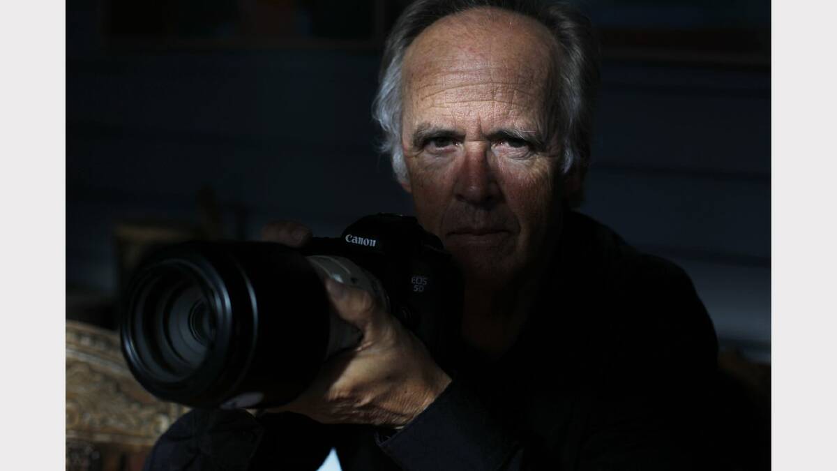 Alan Chawner, photographer, in his Cooks Hill home. He has been taking pictures of Rouchel for 30 years. Picture Natalie Grono