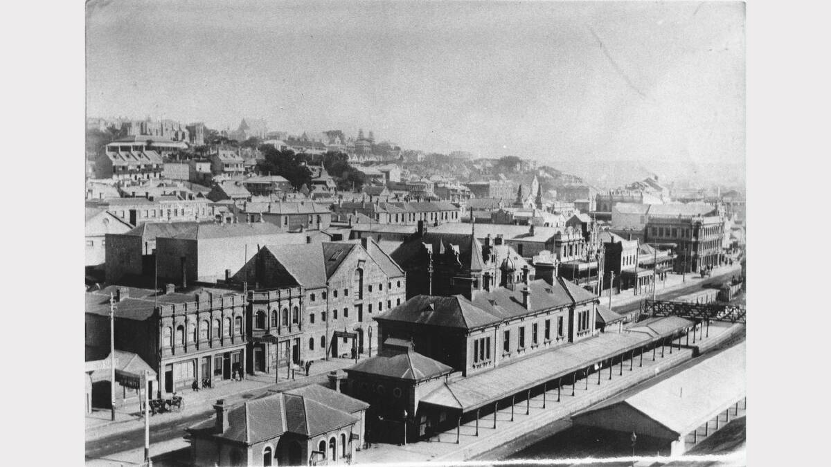 ARCHIVAL REVIVAL 1900s: Photographs from the Newcastle Herald's files. A turn of the century view of Newcastle Station from Customs House.