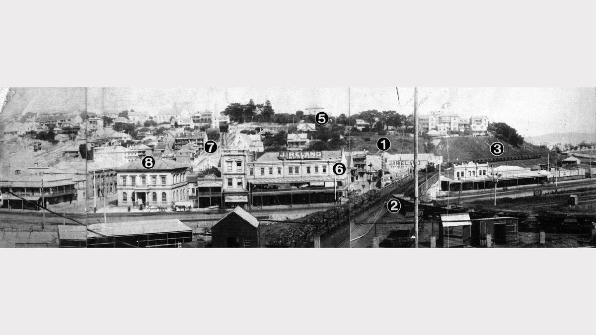 ARCHIVAL REVIVAL 1900s: Photographs from the Newcastle Herald's files.  Newcastle waterfront  from near Brown Street to Darby Street in 1906,