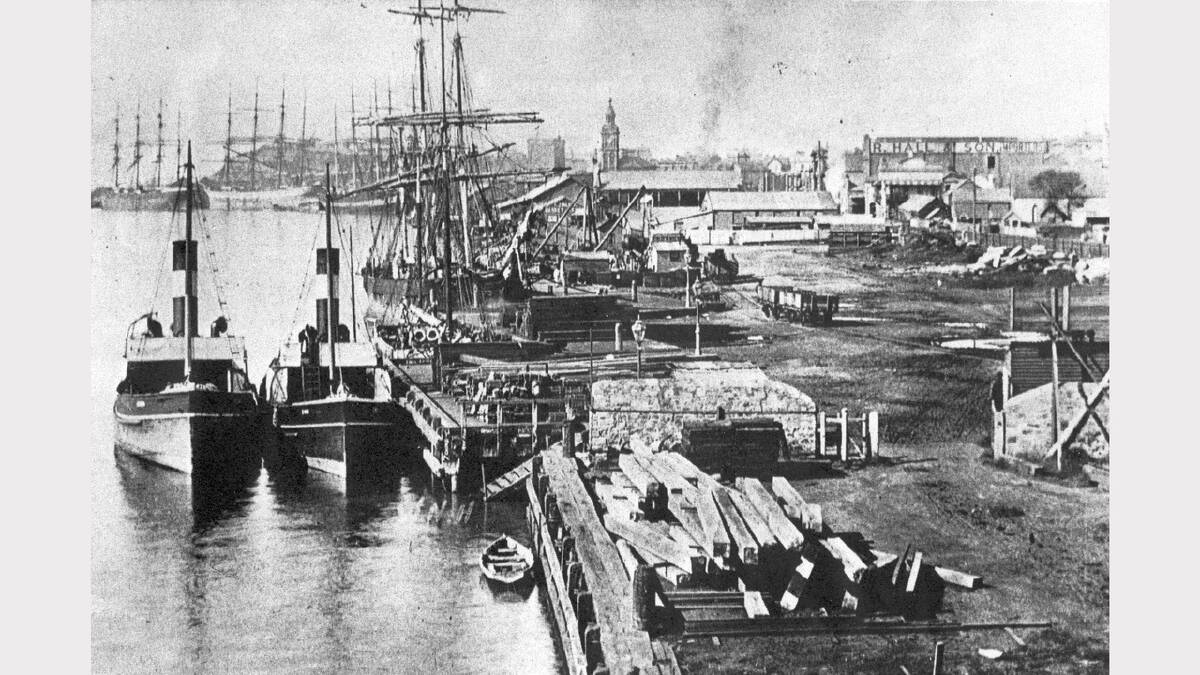 ARCHIVAL REVIVAL 1900s: Photographs from the Newcastle Herald's files. the Perkins Street boat harbour, now long filled in.