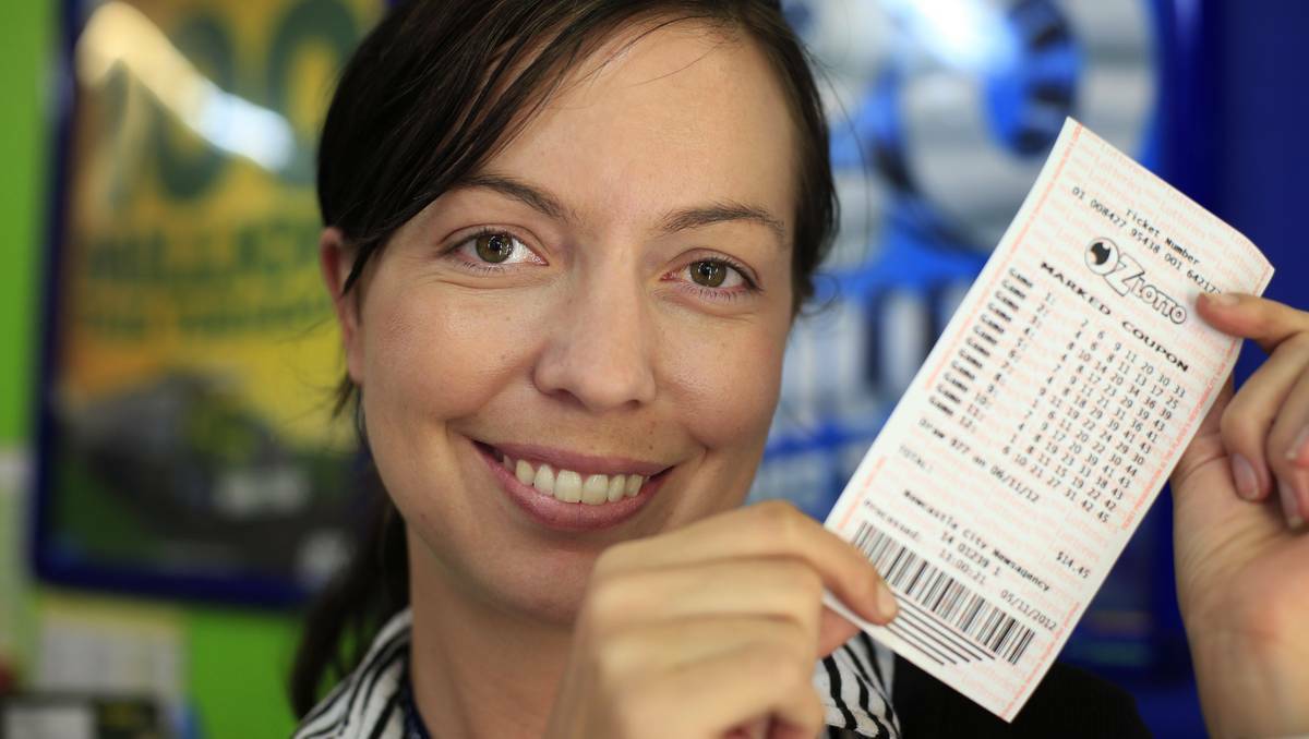 TRADITIONAL: Kristy Watts, of Newcastle, always includes her lucky numbers in her selection. She only buys a ticket if the prize is over $20million. Picture PETER STOOP